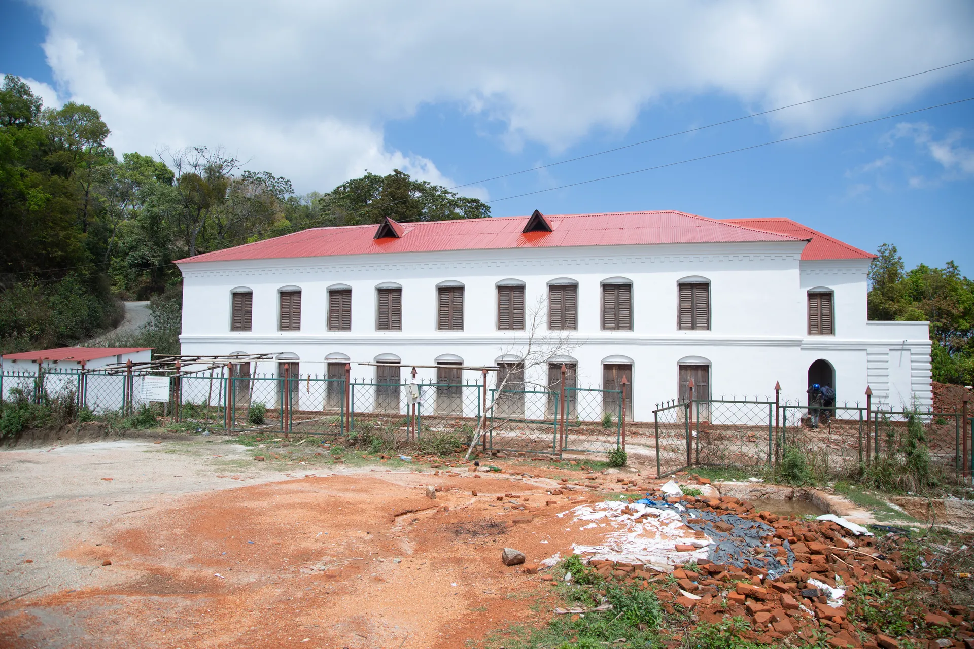 Museum building in the green hills of Sindhuli Gadhi